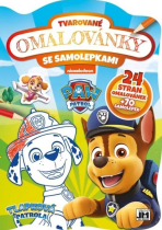 Tvarované omalovánky se samolepkami - Tlapková patrola - 