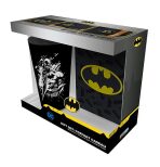 Dárkový set DC COMICS - Batman - Sklenice XXL + Odznak + Zápisník (Defekt) - 