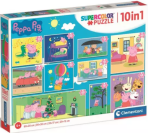 Clementoni Puzzle Prasátko Peppa 10v1 - 