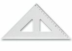 Trojúhelník CONCORDE s ryskou, závěs, transparentní - 