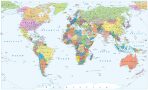 Plakát World Map - Political - 