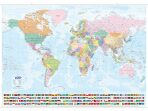 Svět – státy a území – nástěnná mapa - 