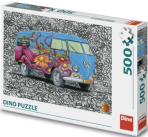 Puzzle Hippies VW 500 dílků - 