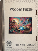 Dřevěné puzzle/Trippy world A3 - 