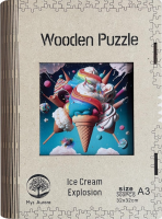 Dřevěné puzzle/Zmrzlinová exploze A3 - 