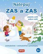 Nalepuj ZAS a ZAS - pejskův sešit / psíkov zošit - snímatelné / snímateľné samolepky (CZ/SK vydanie) - 