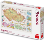 Puzzle Mapy České republiky 2000 dílků - 