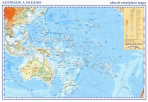 Austrálie, Oceánie – příruční obecně zeměpisná mapa - 