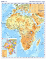 Afrika – příruční obecně zeměpisná mapa - 