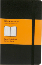 Moleskine - zápisník - linkovaný, černý S - 