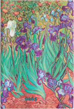 Diář Paperblanks 12M 2025 Van Gogh’s Irises Mini VERSO - 