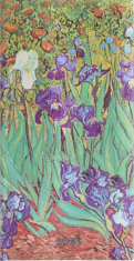 Diář Paperblanks 2025, Van Gogh’s Irises - 12M, Slim, horizontální - 