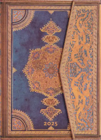 Diář Paperblanks 12M 2025 Safavid Indigo Midi HOR - 