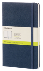 Moleskine - zápisník - tvrdý, čistý, modrý L - 
