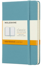 Moleskine - zápisník tvrdý, linkovaný, modrozelený S  - 