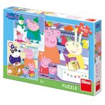 Peppa Pig - Veselé odpoledne: puzzle 3x55 dílků - 