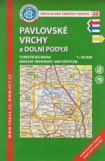 KČT 88 Pavlovské vrchy  a Dolní Podyjí 1:50T Turistická mapa - 