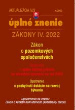 Aktualizácia IV/3 2022 – bývanie, stavebný zákon - 