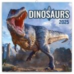 Kalendář 2025 poznámkový: Dinosauři, 30 × 30 cm - 