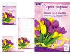 Dopisní papír barevný LUX 5+10 Květy 5 - 