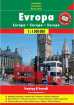 Evropa autoatlas 1:1 500 000 (A4, sešit) - 