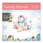 Kalendář nástěnný 2024 - Family Planner - 