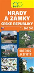 Hrady a zámky České republiky - 1:800 000 - 