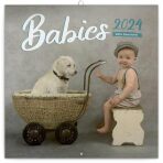 Kalendář 2024 poznámkový: Babies - Věra Zlevorová, 30 × 30 cm - 