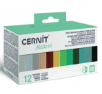 Modelovací hmota Cernit sada 12x25g Nature - 