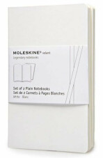 Moleskine Volant zápisník bílý S, čistý (2ks) - 