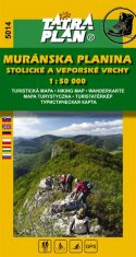 Muránska planina, Stlolické a Veporské vrchy - Turistická a cykloturistická mapa 1:50 000 - 