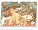 Kalendář 2025 stolní: Alfons Mucha, 30 × 21 cm - 