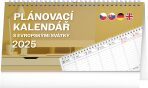 Stolní kalendář Plánovací s evropskými svátky 2025 - 