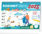 Kalendář 2025 nástěnný: Rodinný týdenní s háčkem, 30 × 21 cm - 