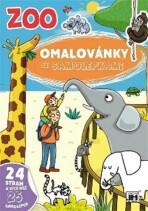 Omalovánky se samolepkami - Zoo - 