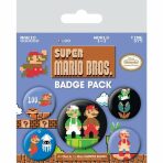 Sada odznaků Super Mario Bross - 