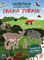 Sametová samolepková knížka Divoká zvířata - 