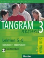 Tangram aktuell 3: Lektion 5-8: Kursbuch + Arbeitsbuch mit Audio-CD - 