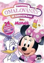 Minnie - Tvarované omalovánky se samolepkami - 