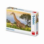 Puzzle 1000 Žirafí rodina - 