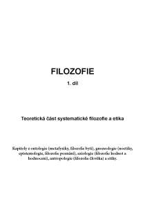 FILOSOFIE - 1. díl - Jan Volf