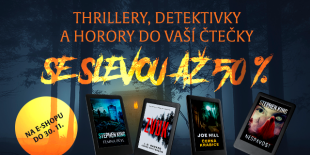 Halloween v listopadu. Thrillery, detektivky a horory do vaší čtečky se slevou až 50 %