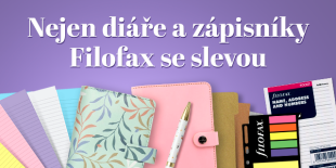 Nejen diáře a zápisníky Filofax se slevou 40%