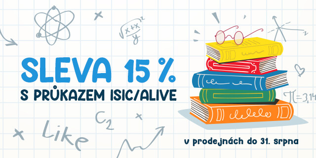 Hurá do školy | ISIC/ALIVE sleva v prodejnách zvýšena na 15 %