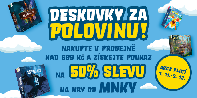 Deskovky za polovinu? Nyní v KNIHY DOBROVSKÝ!