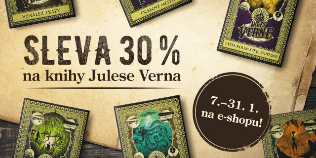 Fantastická sleva 30 % na knihy Julese Verna