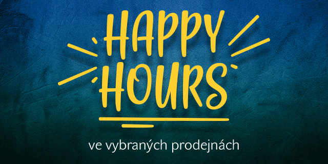 Happy Hours se slevou 20 % ve vybraných prodejnách