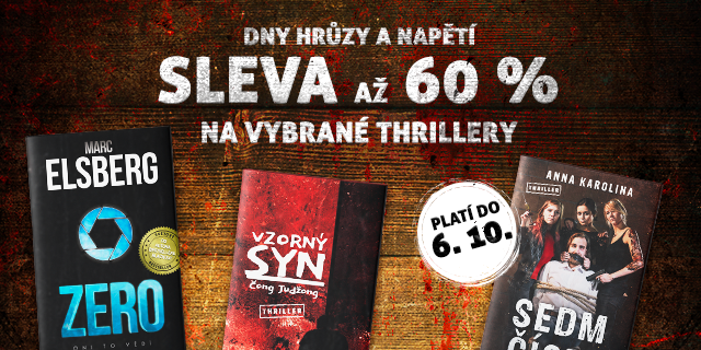 DNY HRŮZY A NAPĚTÍ – Sleva až 60 % na thrillery