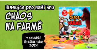 Hlasujte pro naši hru Chaos na farmě v soutěži Hračka roku 2024