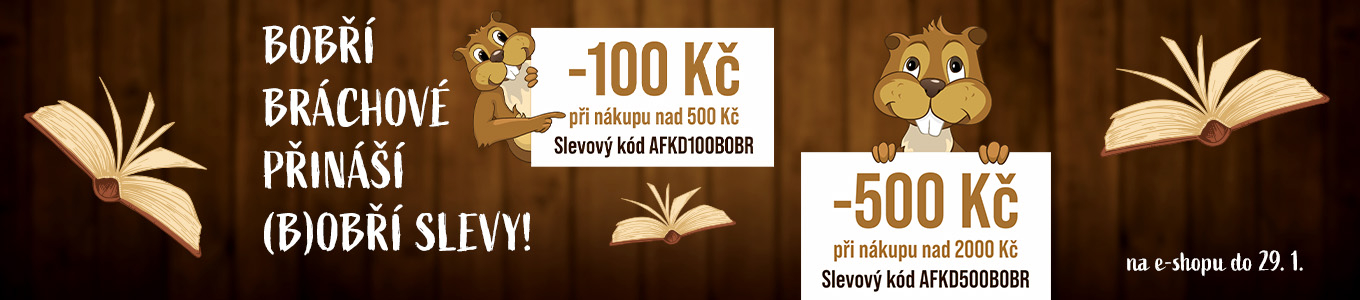 Bobří slevy. Sleva až 500 Kč u KNIHY DOBROVSKÝ